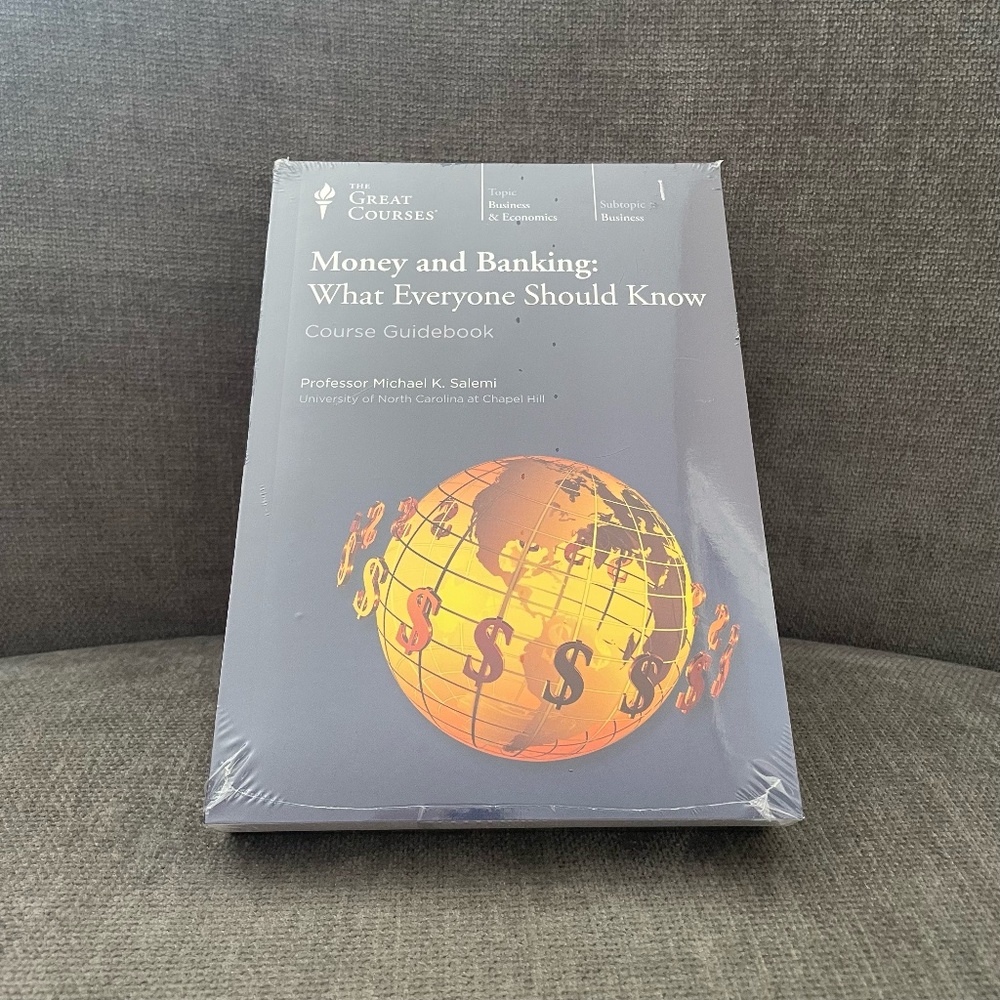Great Courses Money‎ & Banking Prof Salemi DVD + Guidebook New SEALED